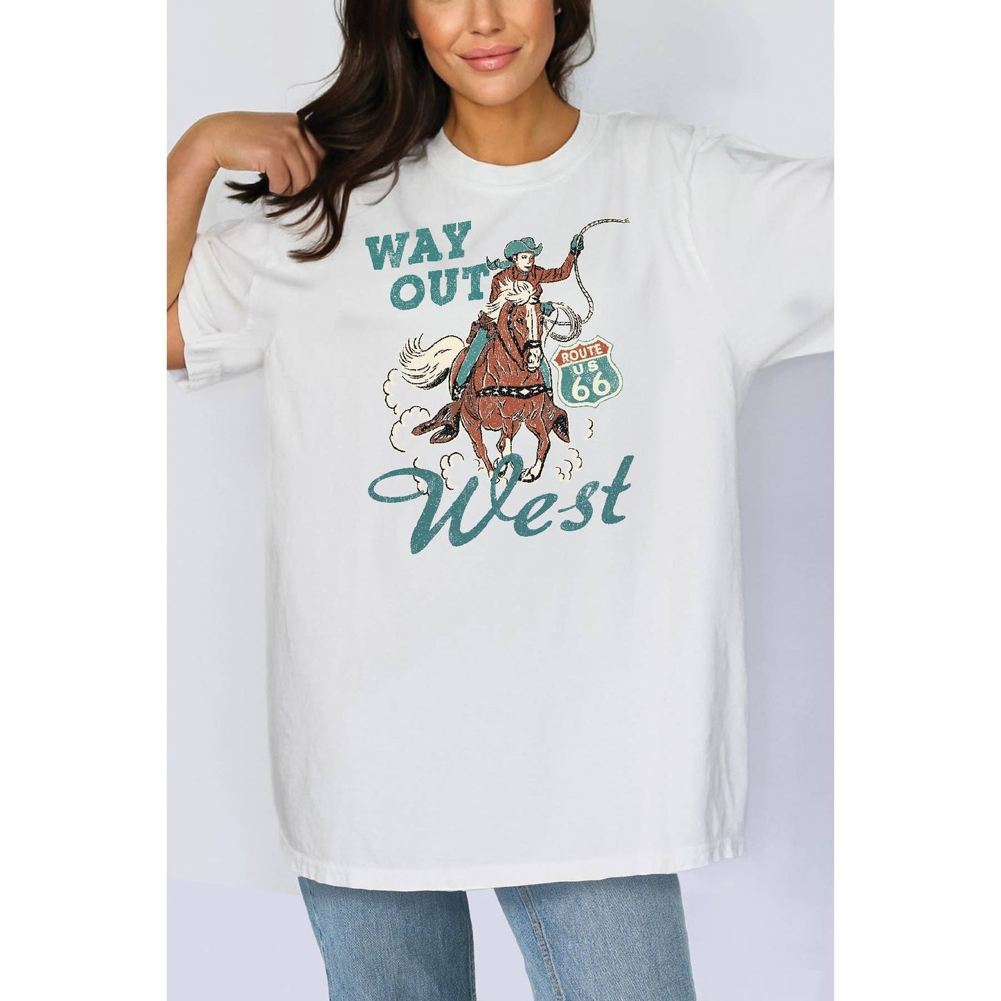 Route 66 - Oversized Unisex T Shirt