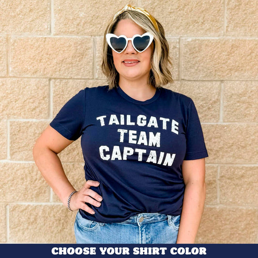 Tailgate Team Captain Shirt, Football Tee, Game Day Shirts