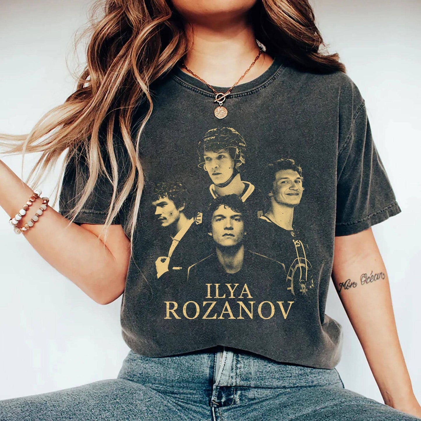 Ilya Rozanov Shirt - Retro Storrie Tee - Gold Design