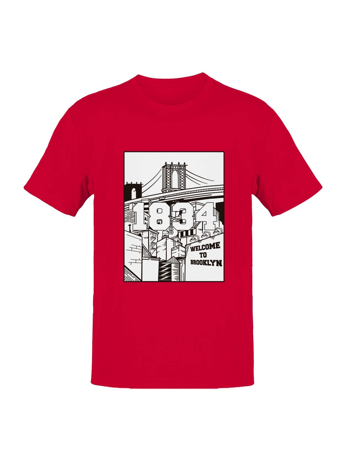 Brooklyn 1834 Wall Print Men's T-Shirt