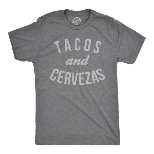 Tacos and Cervezas Graphic Tee Beer Funny Novelty T Shirt