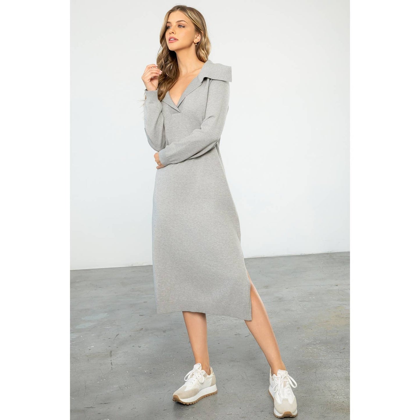 Collared Sweater Dress
