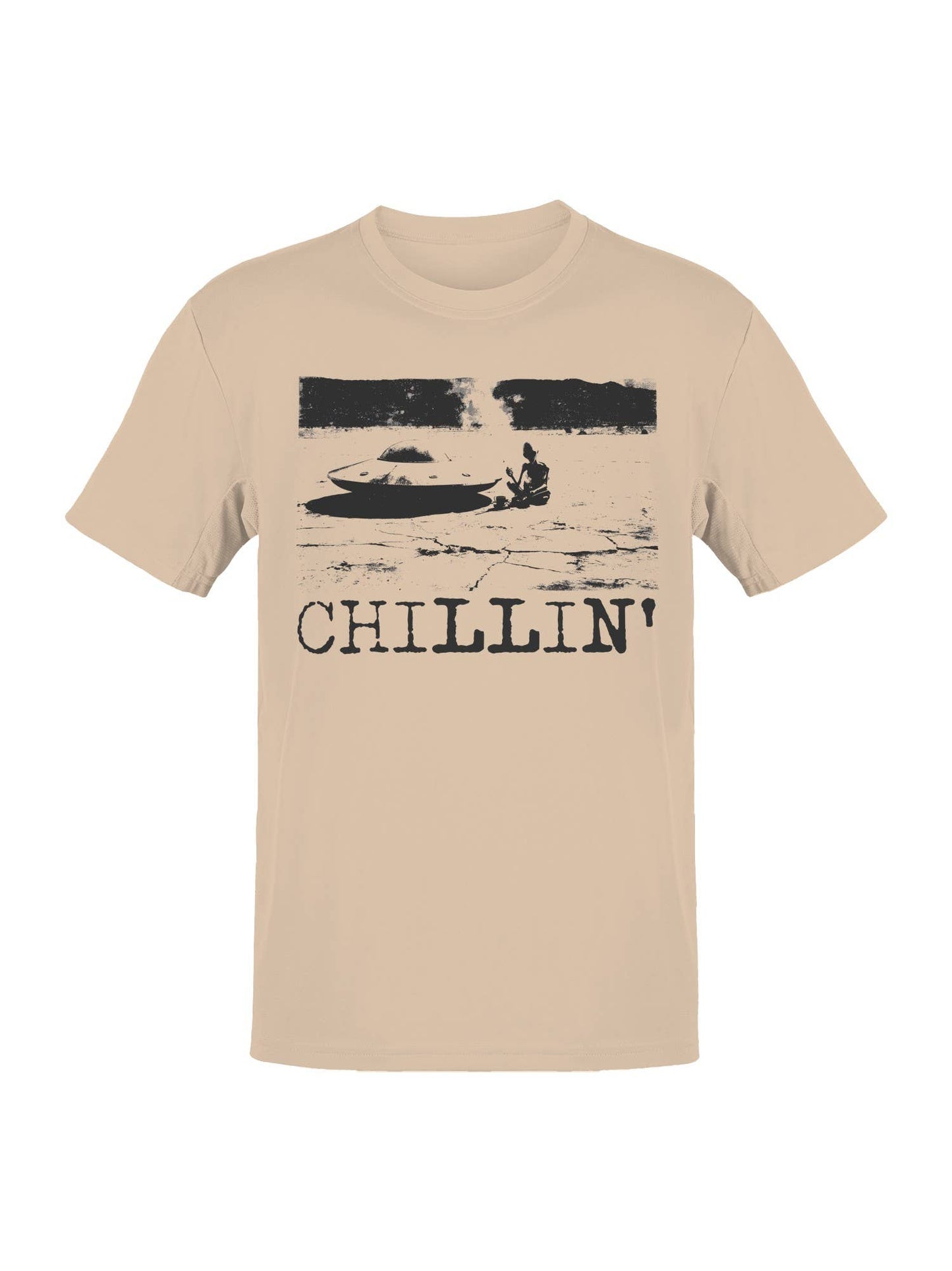 Alien Chillin' Retro Aesthetic Men's T-Shirt