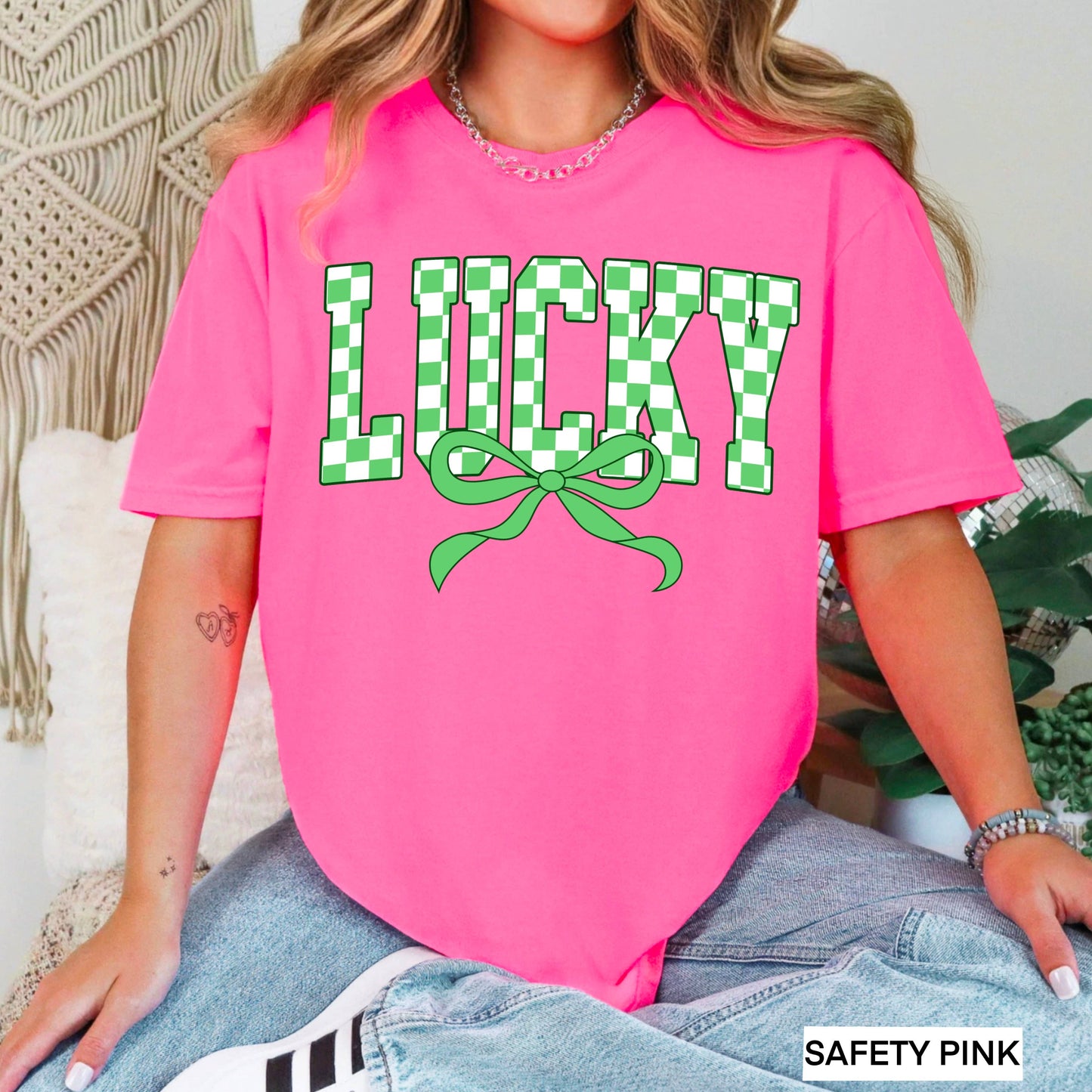 Lucky Coquette Bow St. Patrick’S Day Graphic Shirt | Gildan