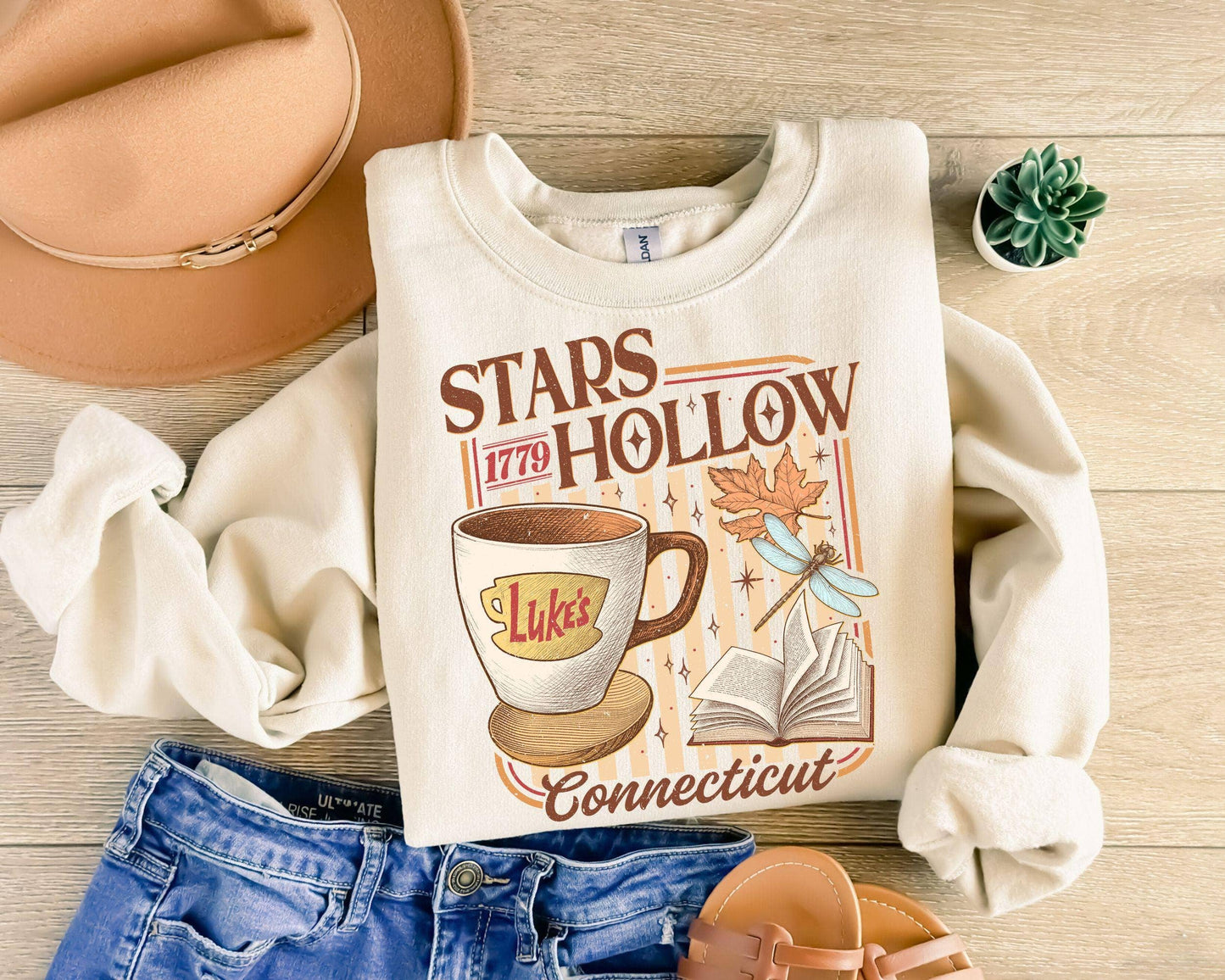 Stars Hollow Coffee Shop Tee, Retro Tv Show Gift