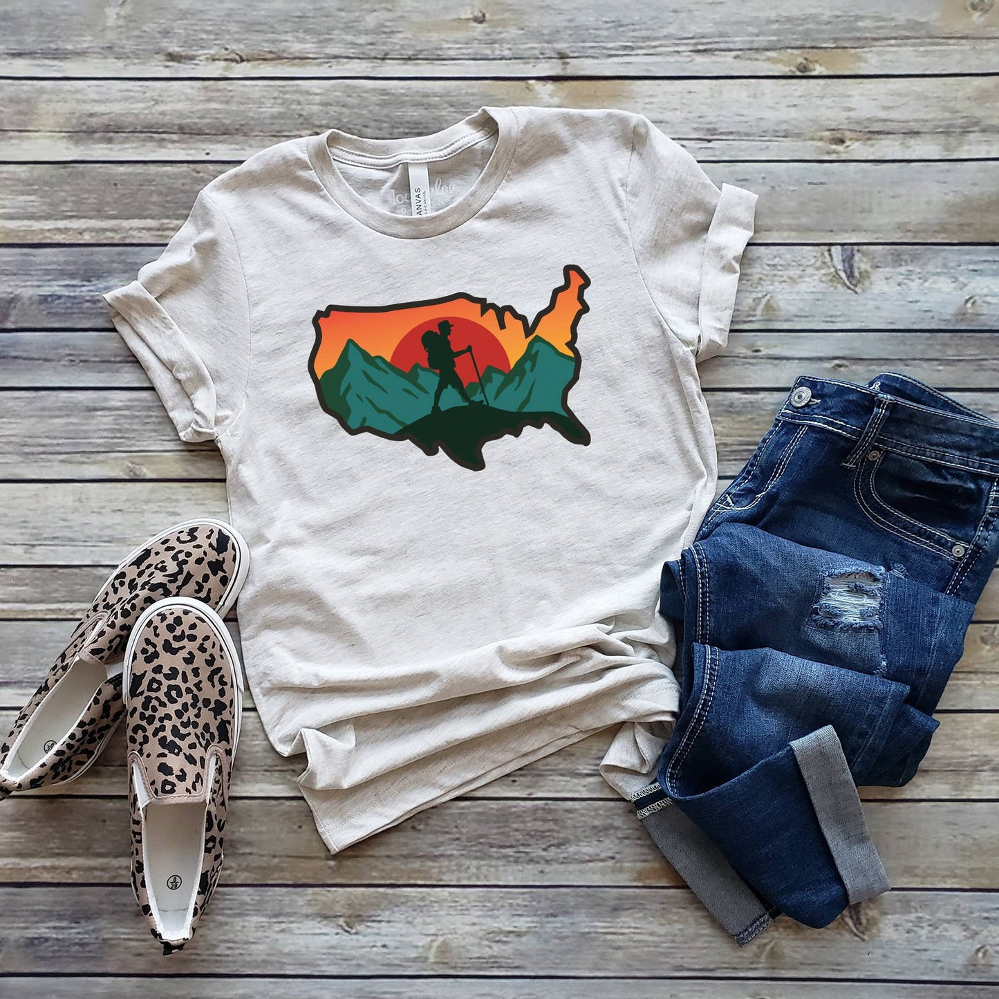 USA Hike Tee | Outdoor | Sizes XS-2XL