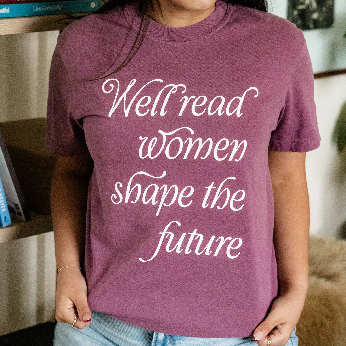 Well Read Women Book Lover Graphic Tee Literacy Shirt
