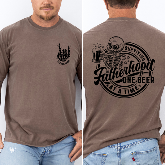 Fatherhood, One Beer At A Time Brother, Father's Day T-Shirt