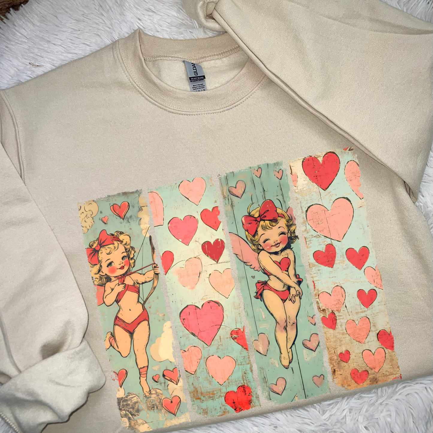 Vintage Girl Valentine's Sweatshirt
