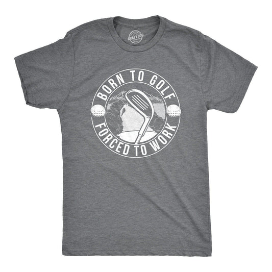 Born To Golf Mens Funny Golfing T Shirt Golf Graphic Tee