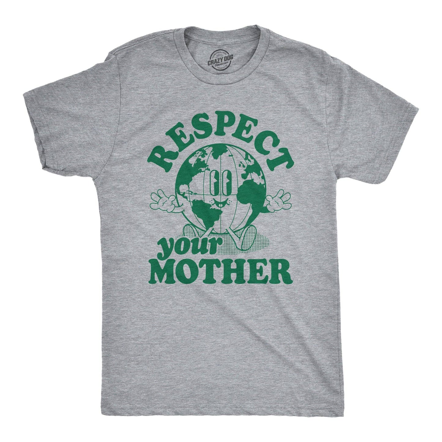 Respect Your Mother Men's Tshirt Earth Graphic Tee Western T