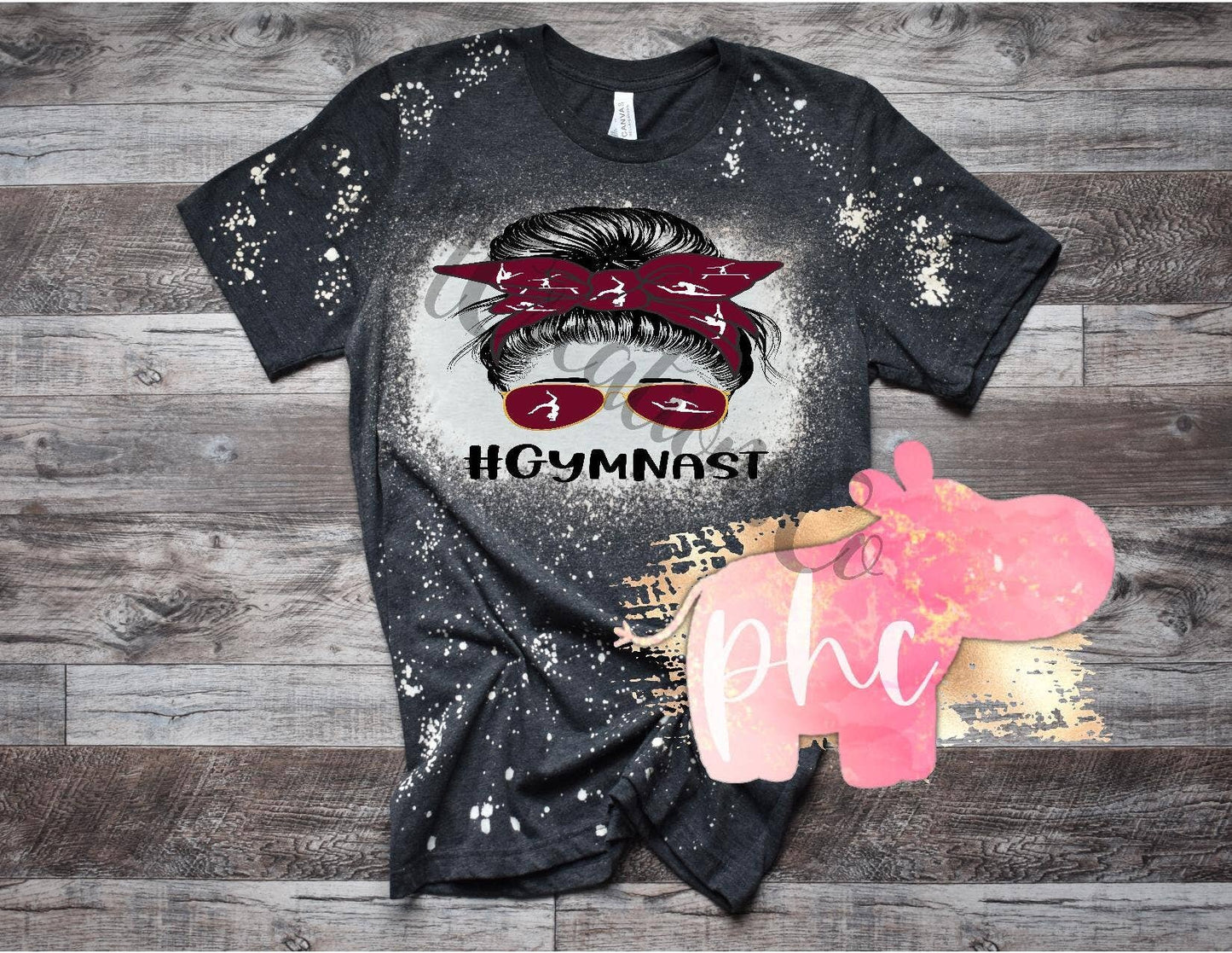Gymnast Life Bleached Tee  Fun & Trendy Gymnastics Shirt