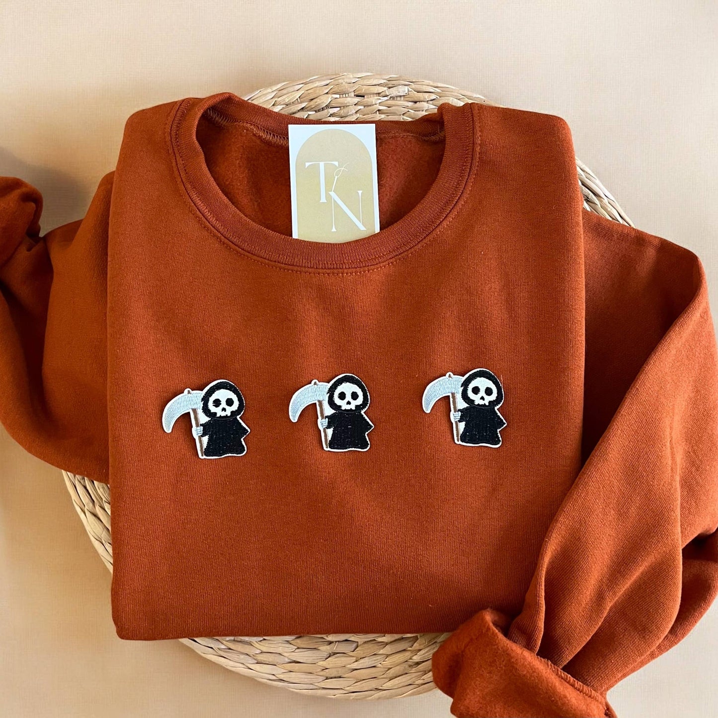 Glittery Ghost Sweater, Ghost Halloween Sweatshirt