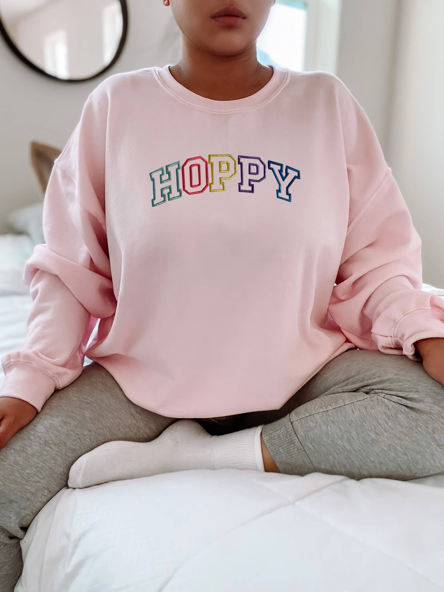 Spring 2024 Clothing, Easter Women's, Embroidered Sweatshirt