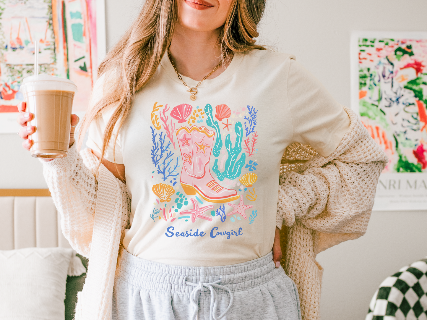 Seaside Cowgirl Graphic Tee | Summer Tee