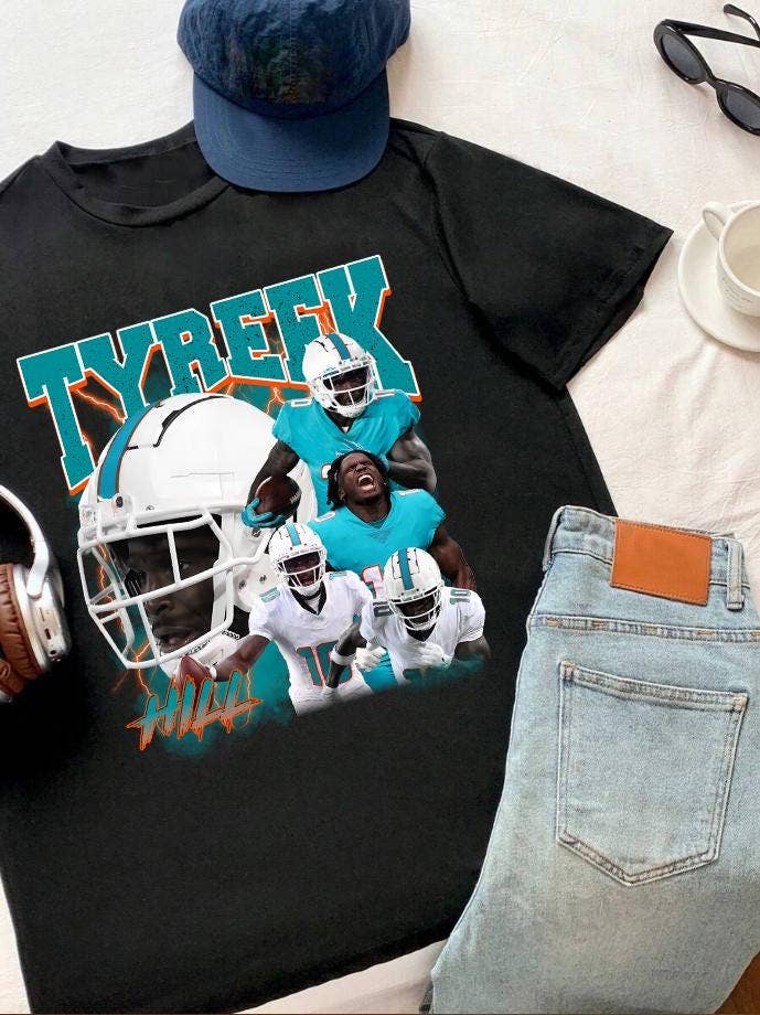 Vintage 90S Graphic Tyreek Hill Retro Sport Tee Shirt