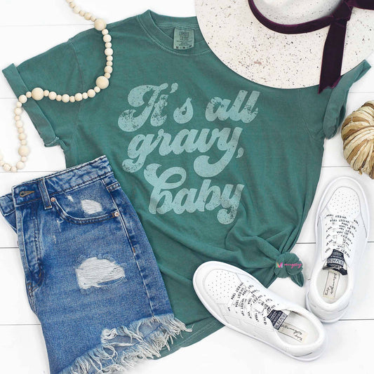 It's All Gravy Baby Funny Fall Thanksgiving Shirt, Fall Tee