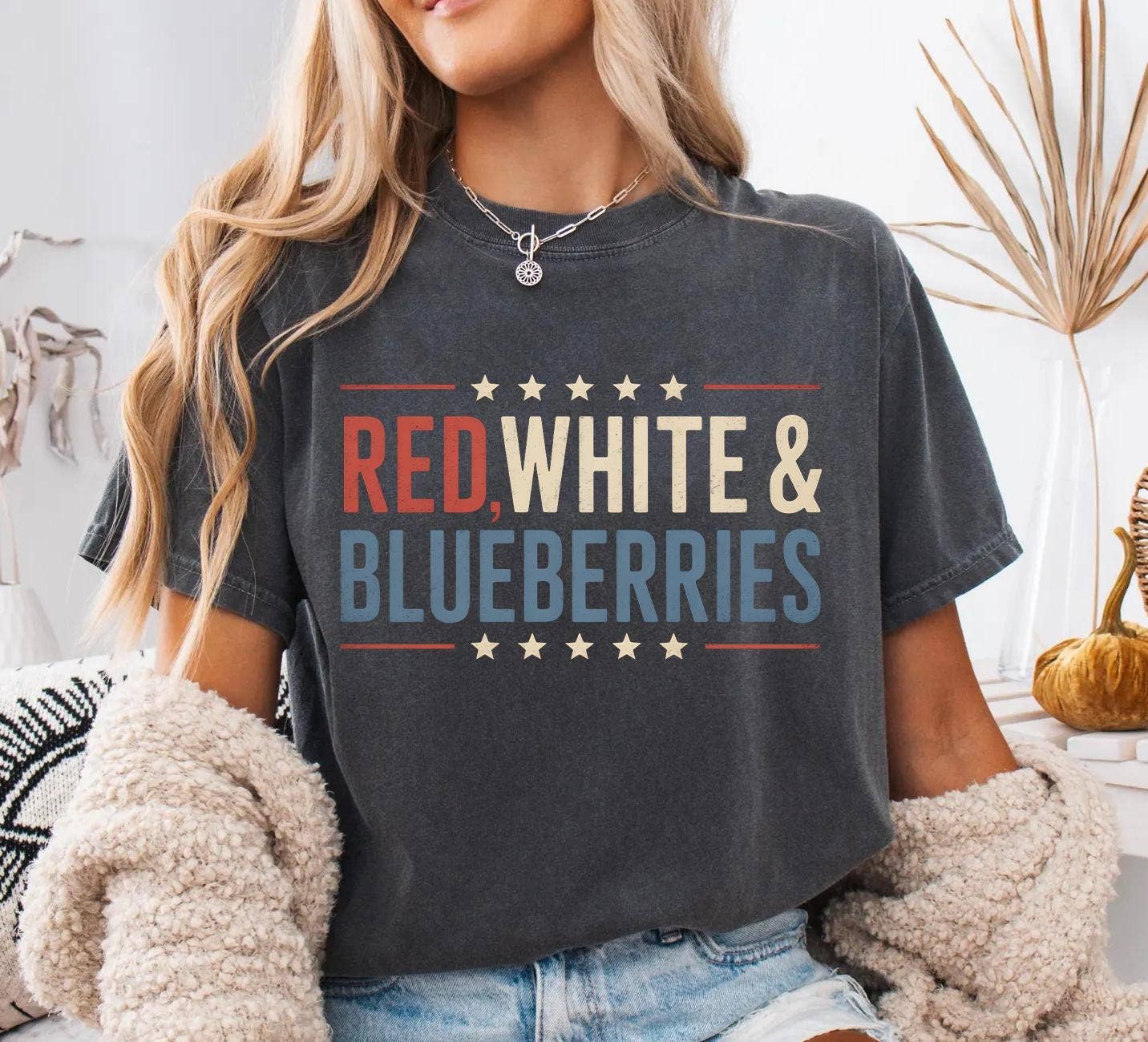 American Patriot Red White Blueberries Trump Shirt