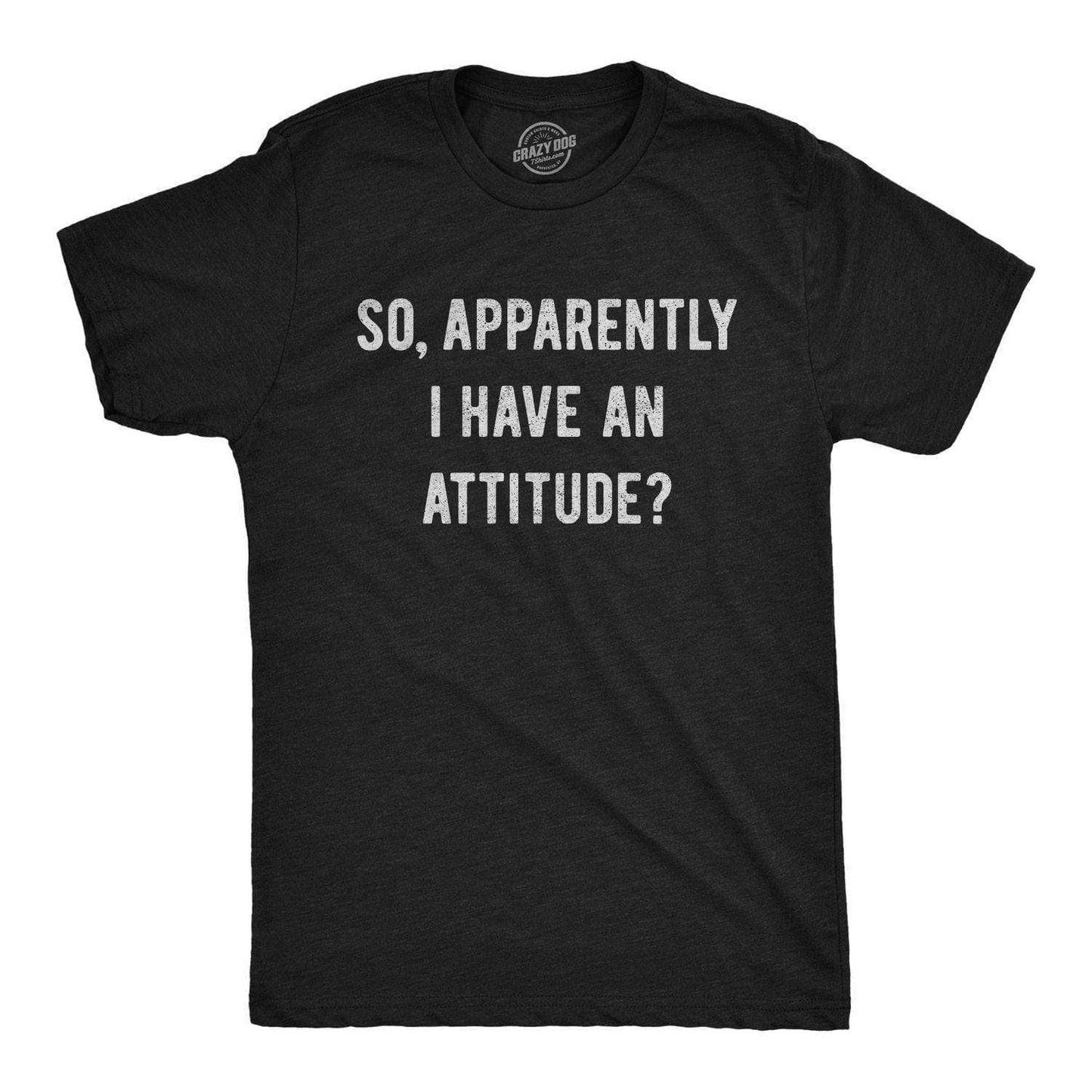 Apparently I Have An Attitude? Men's Tshirt Sarcastic