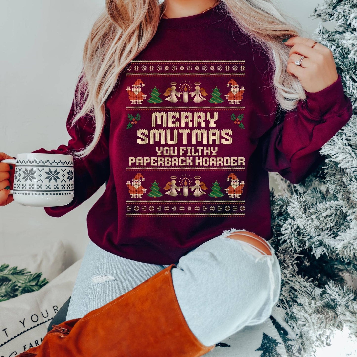 Bookish Things Ugly Xmas Sweater