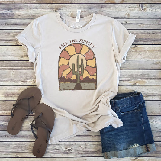 Feel the Sunset Tee | Outdoor | Sizes XS-2XL