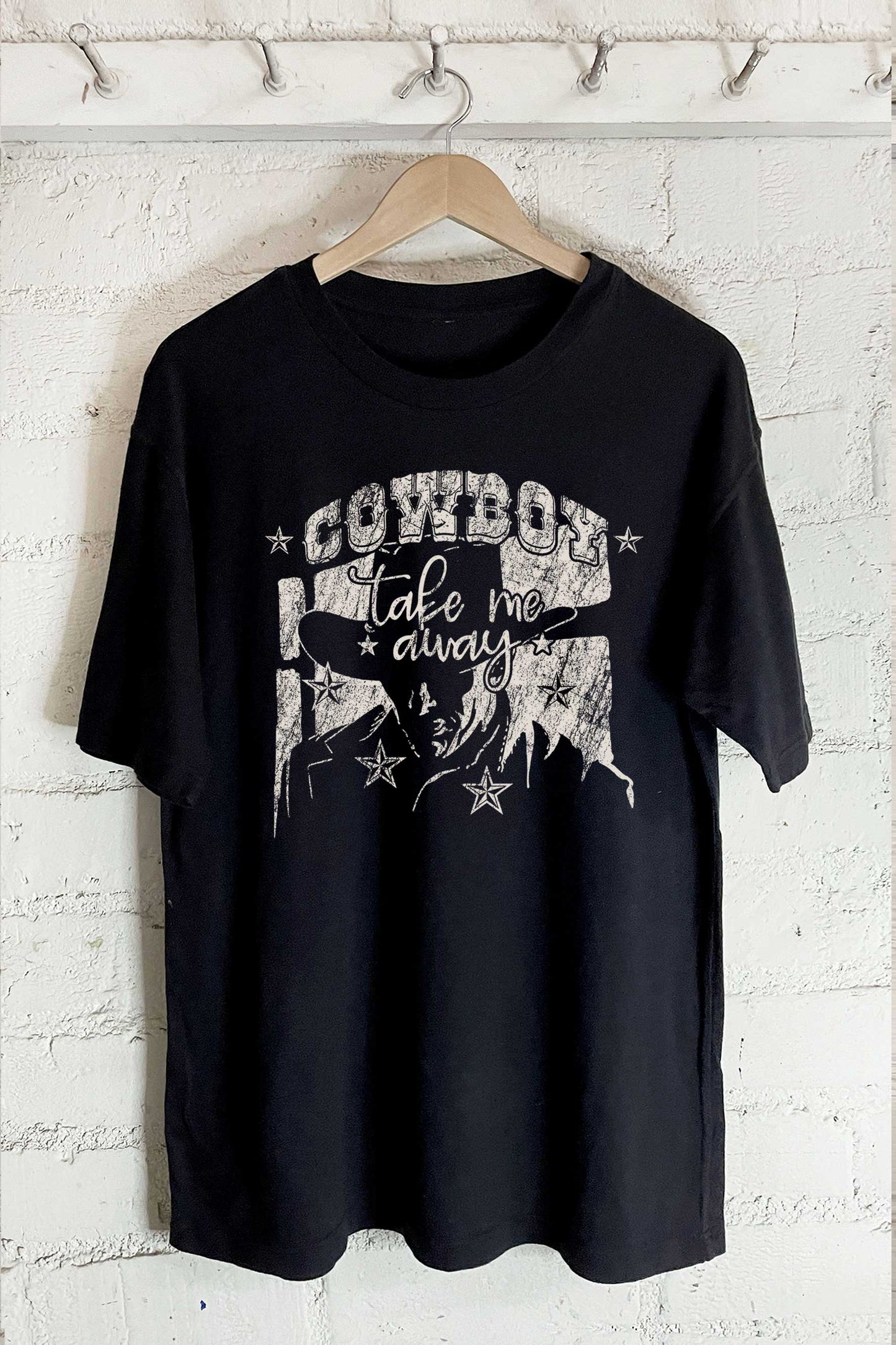 Cowboy Take Me Away-Oversized Tee