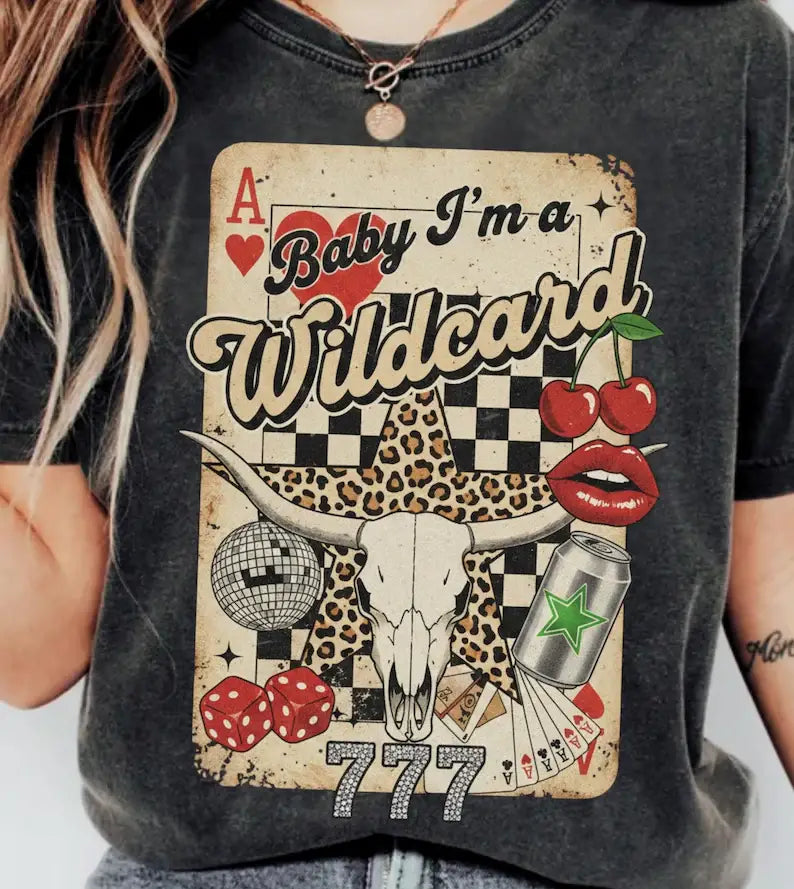 Baby I'm A Wildcard Comfort Colors Tee