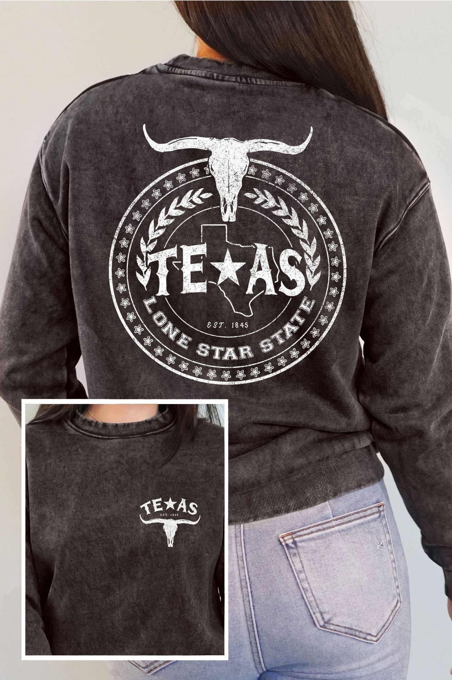 Texas Longhorn Graphic Brushed Sweatshirt