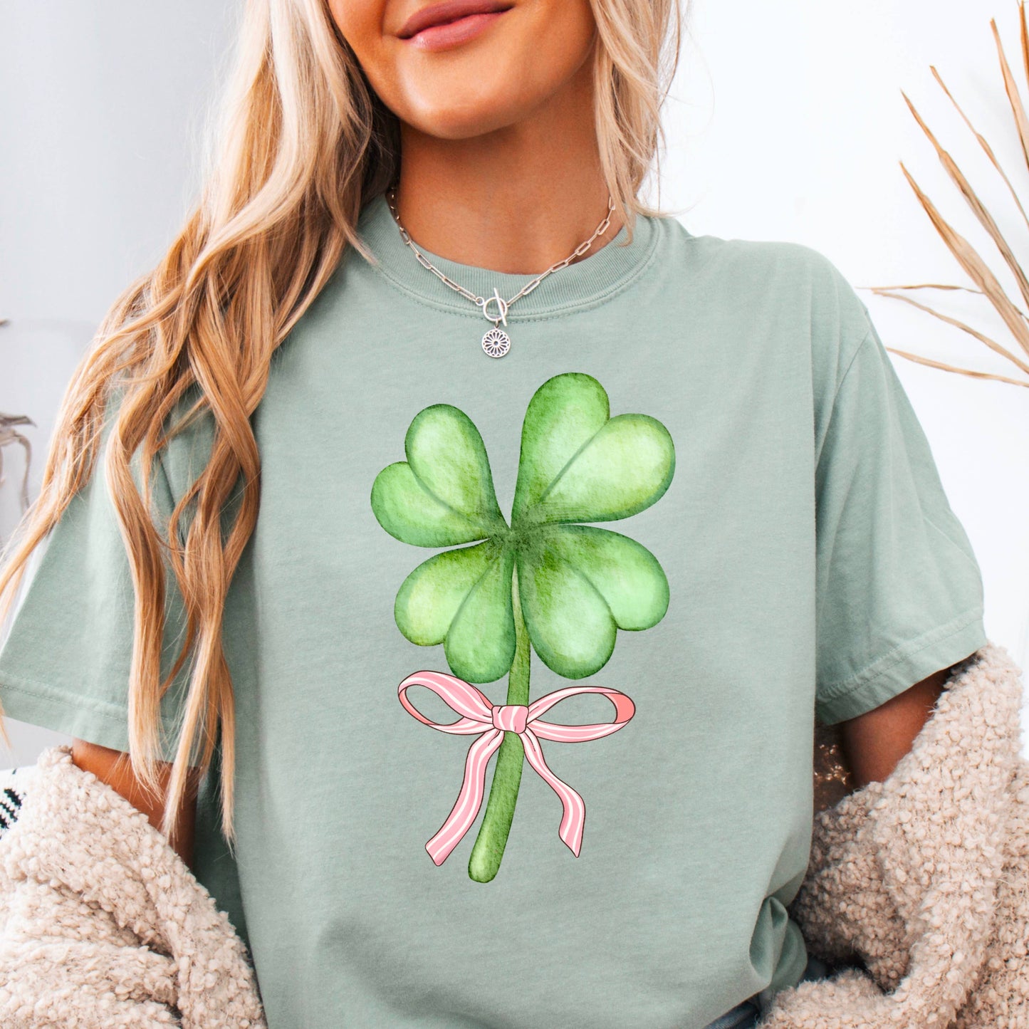 Coquette Clover St. Patricks Day Graphic Tee | Comfort Color