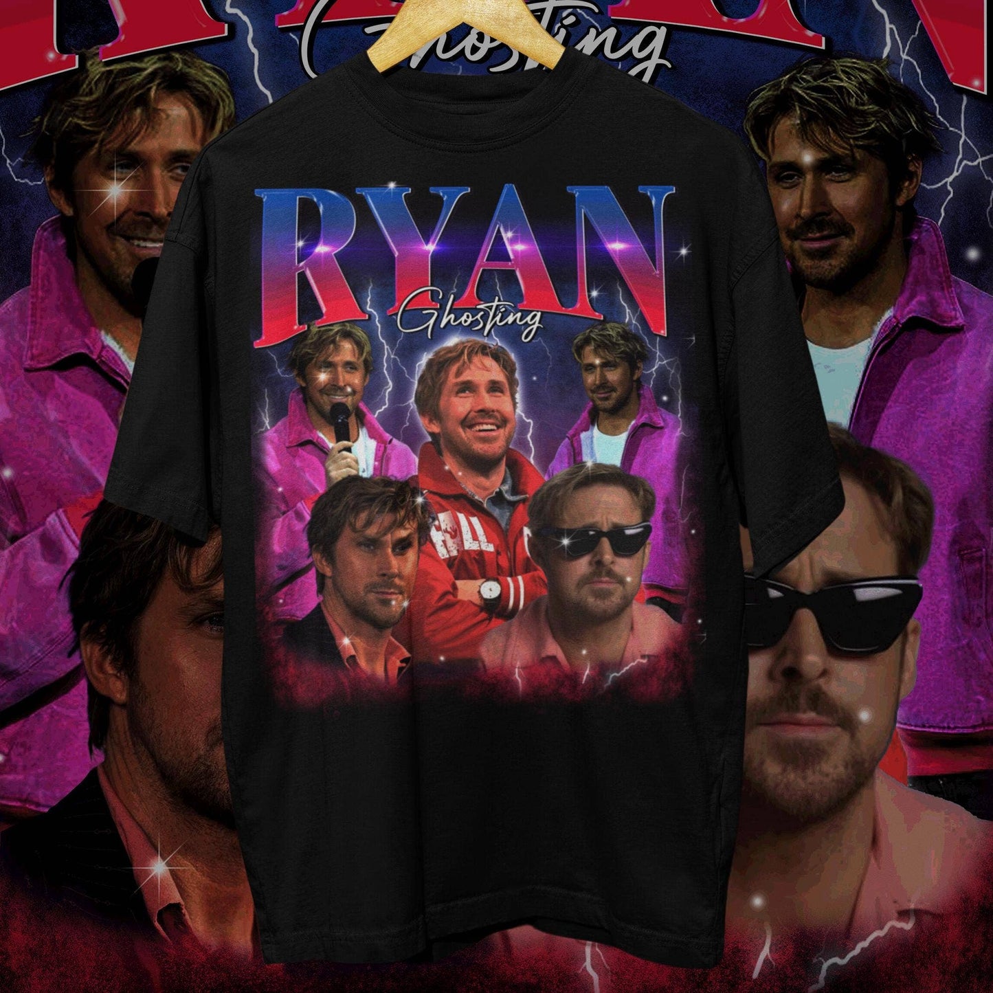 Limited Ryan Gosling Retro 90's T-Shirt - Homage Bootleg Tee