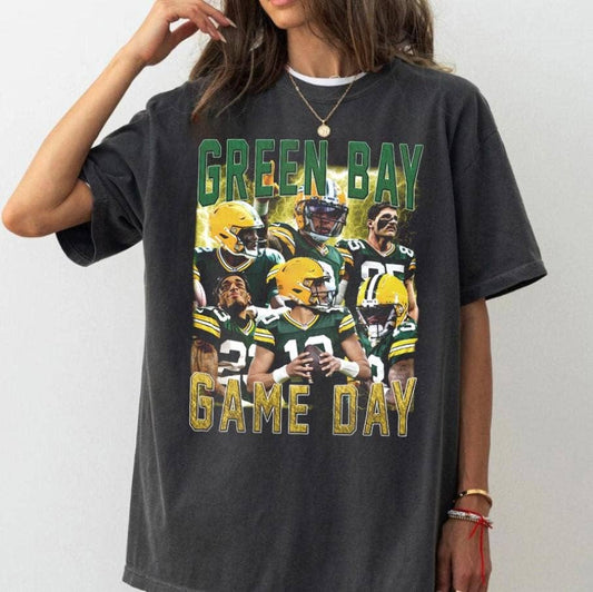 Green Bay Football Retro Game Day Comfort Colors Shirt