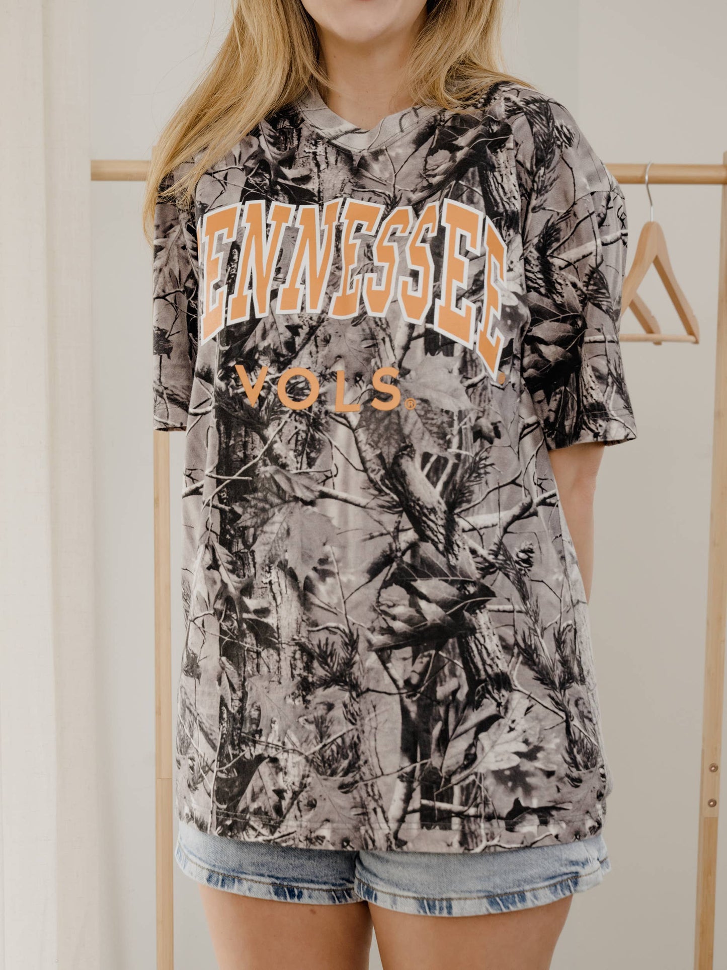 Tennessee Vols Filled Gault Black/White Camo Tee