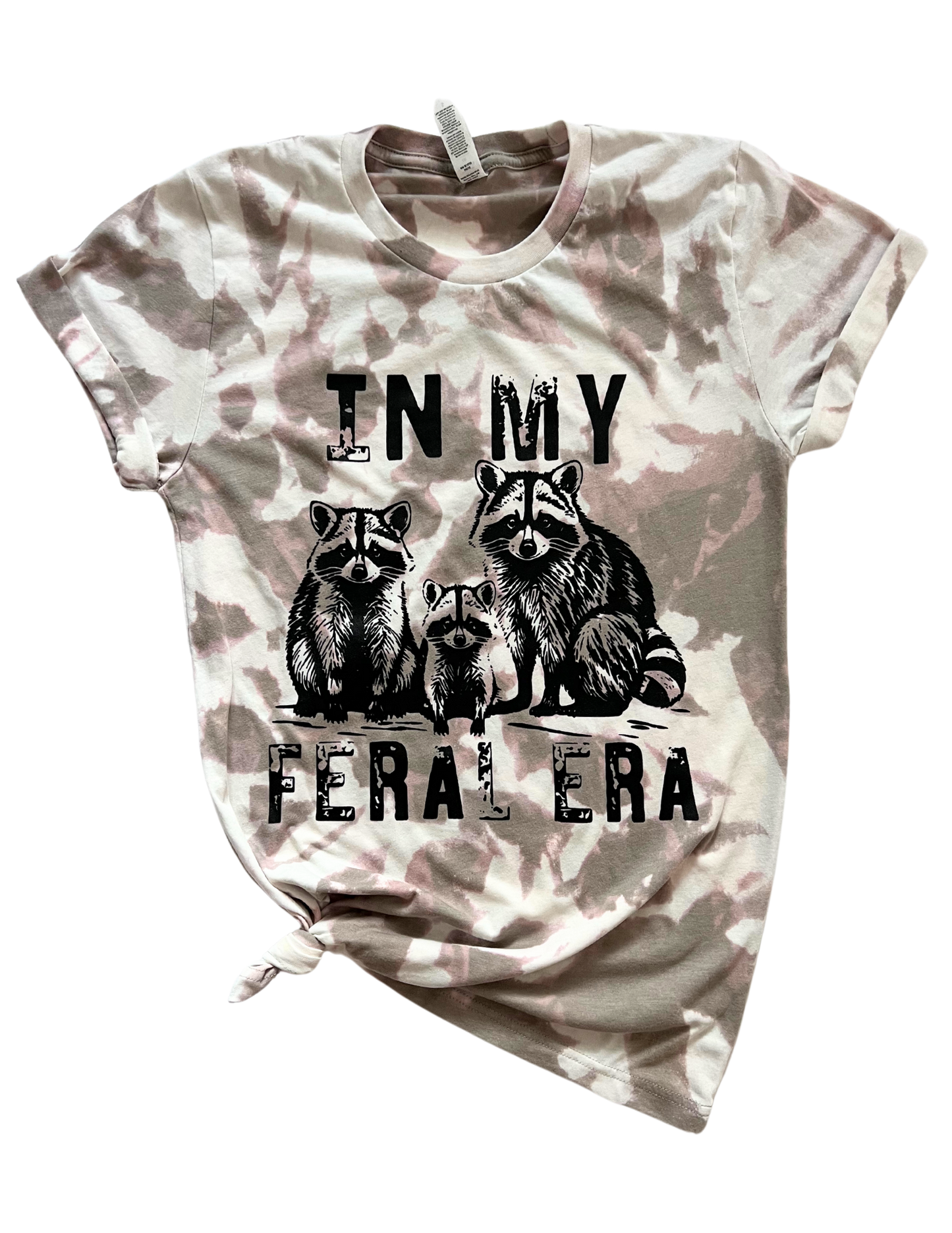In My Feral Era Raccoon Tie-Dye Tee