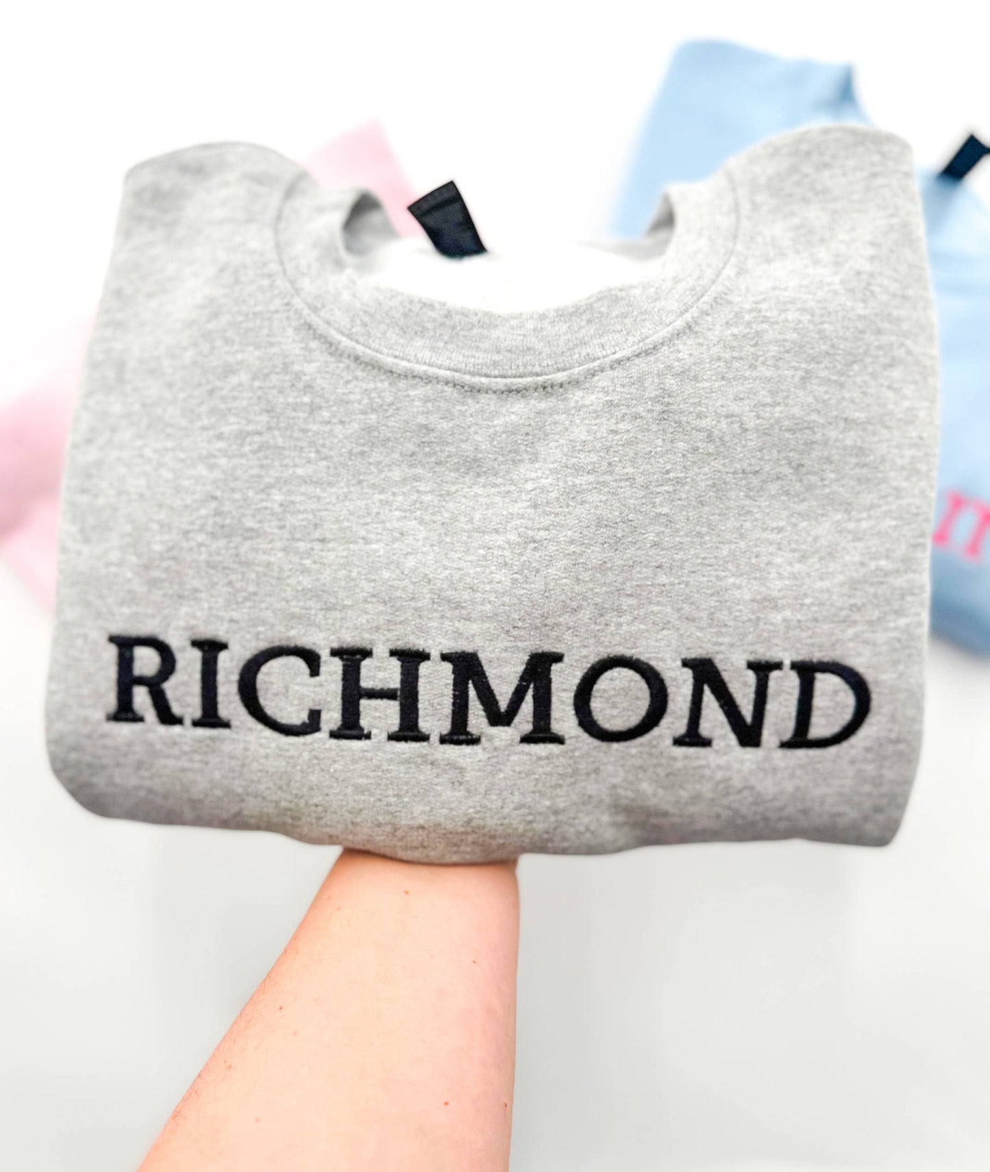 Custom Embroidered Sweatshirt, Custom Merchandise