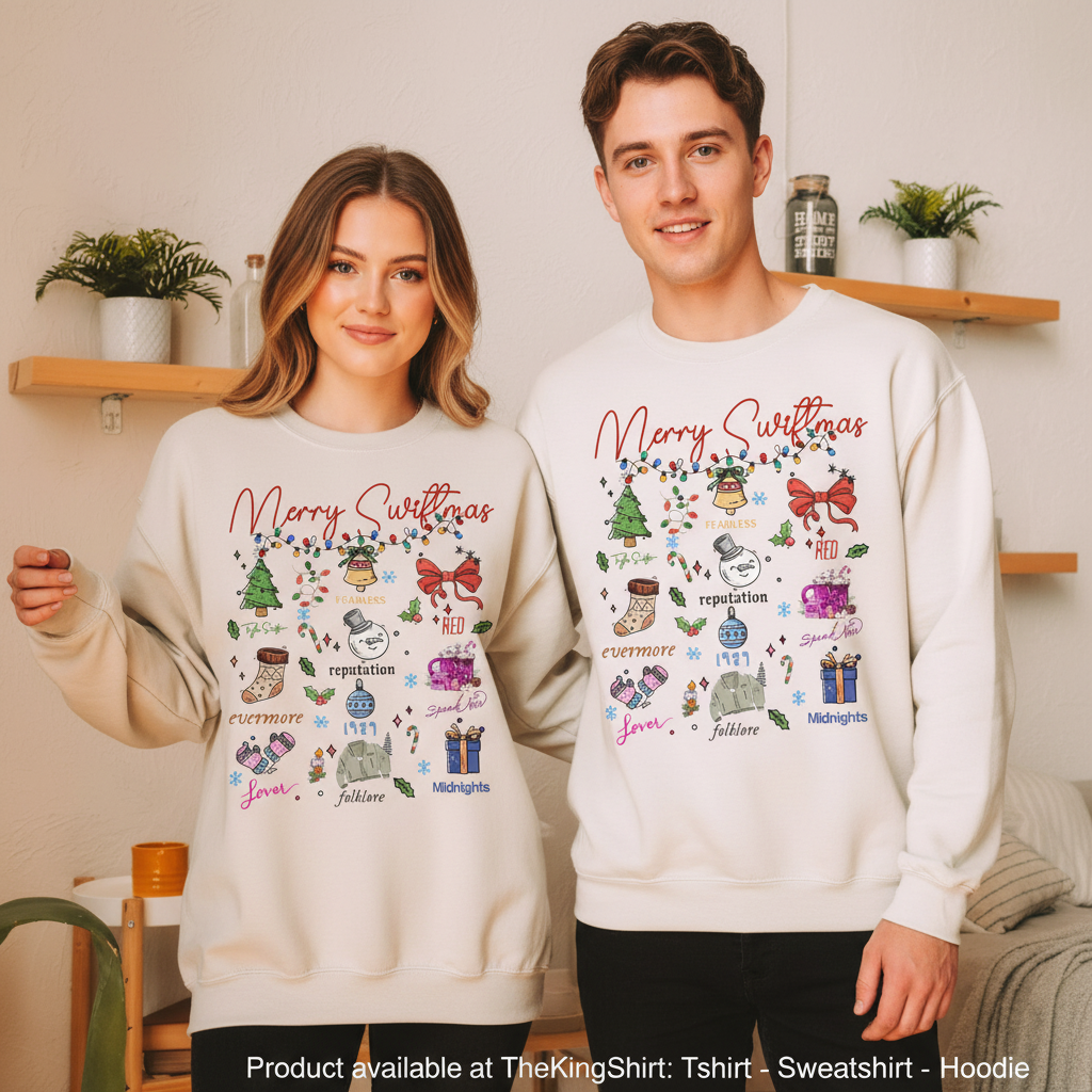 Merry Swiftmas Taylor's Eras Xmas Fan Gift Sweatshirt