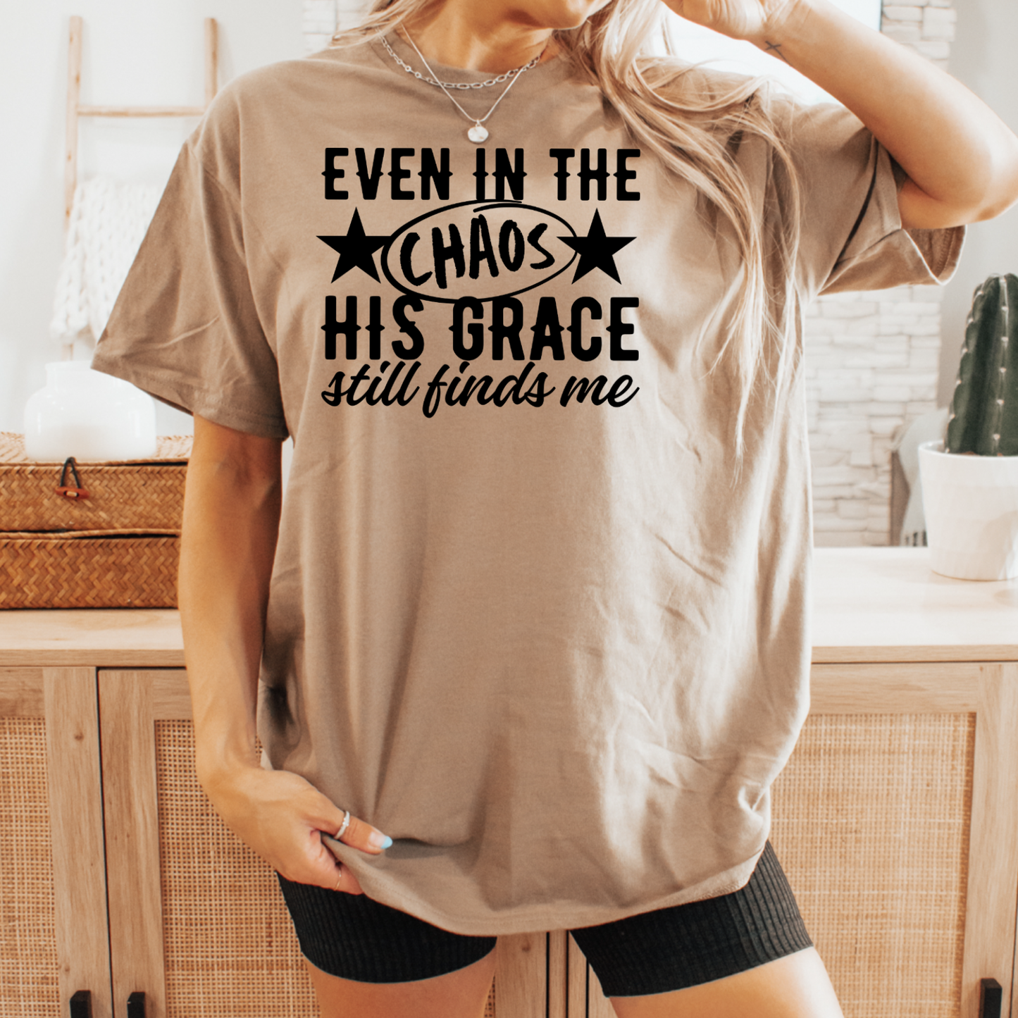 Even in the Chaos Christian Graphic Tee | Gildan