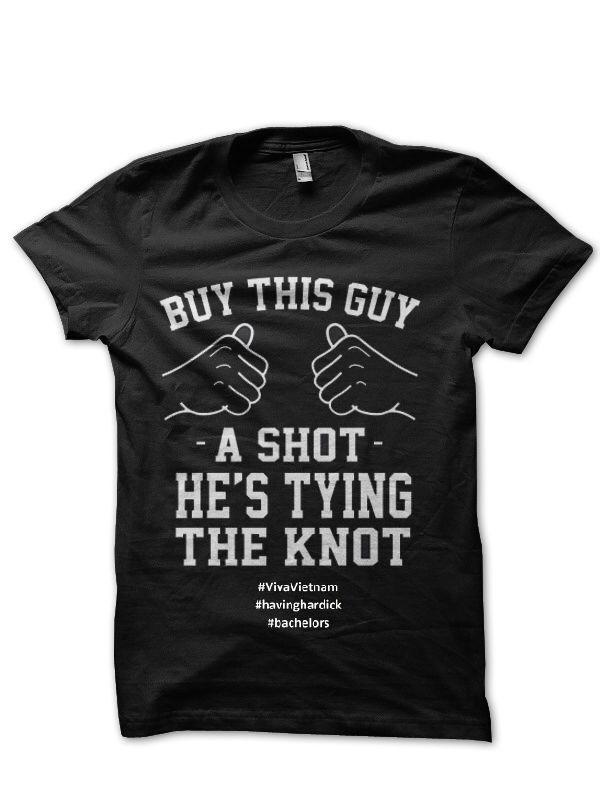 Buy This Guy He’s Trying The Knot Black T-shirt