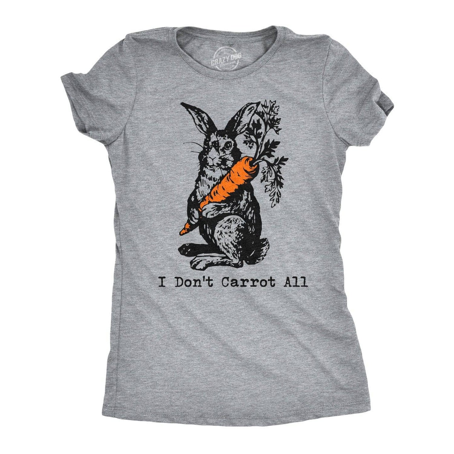 I Don't Carrot All Women's Tshirt Easter Graphic Tee Western