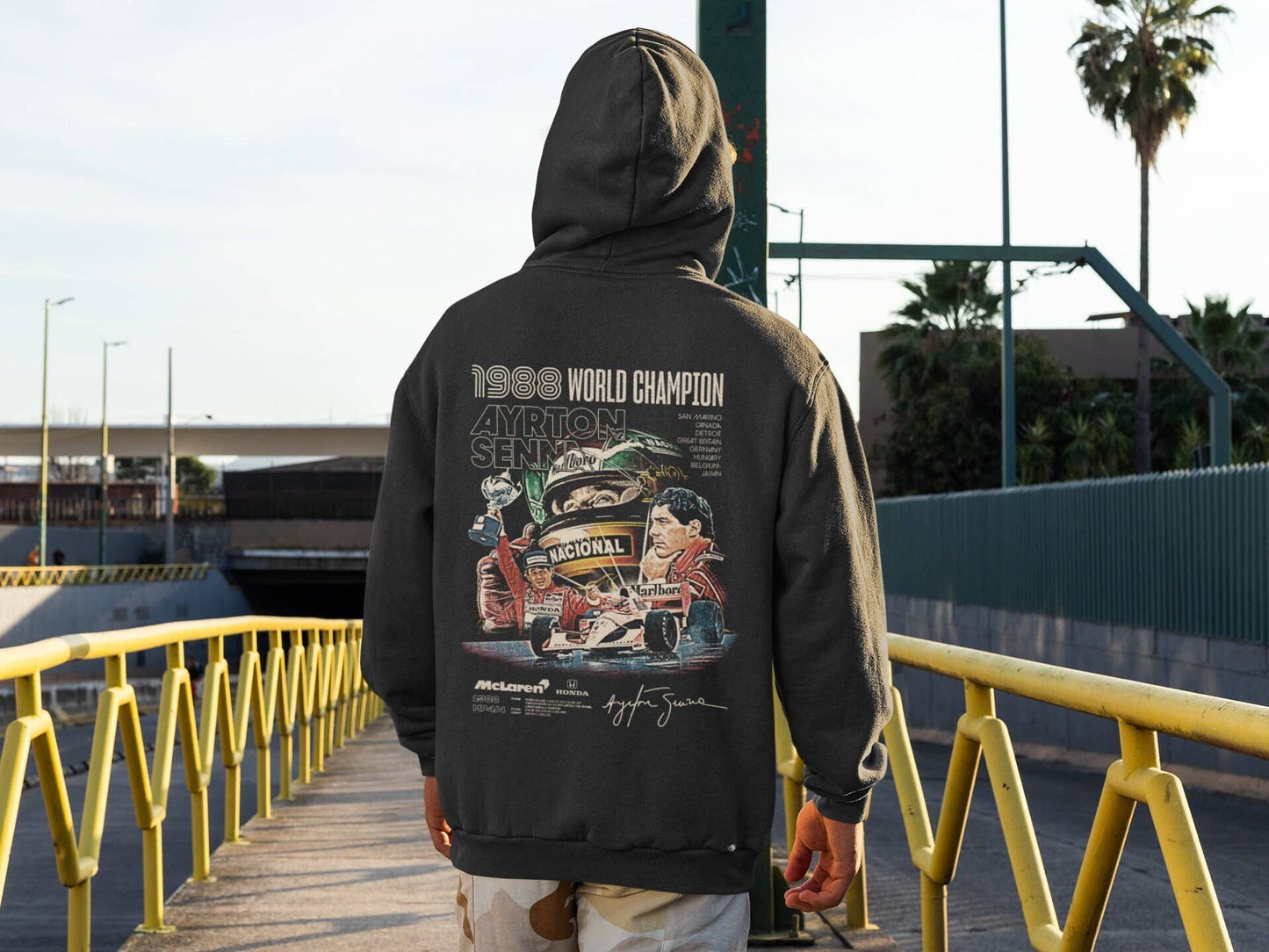 Ayrton Senna 1988 F1 Grand Prix Championship Hoodie