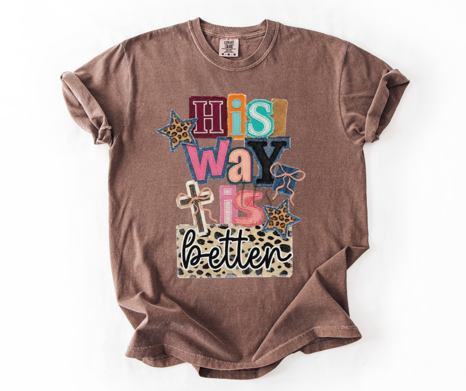 His Way Is Better Patchwork Leopard T-Shirt
