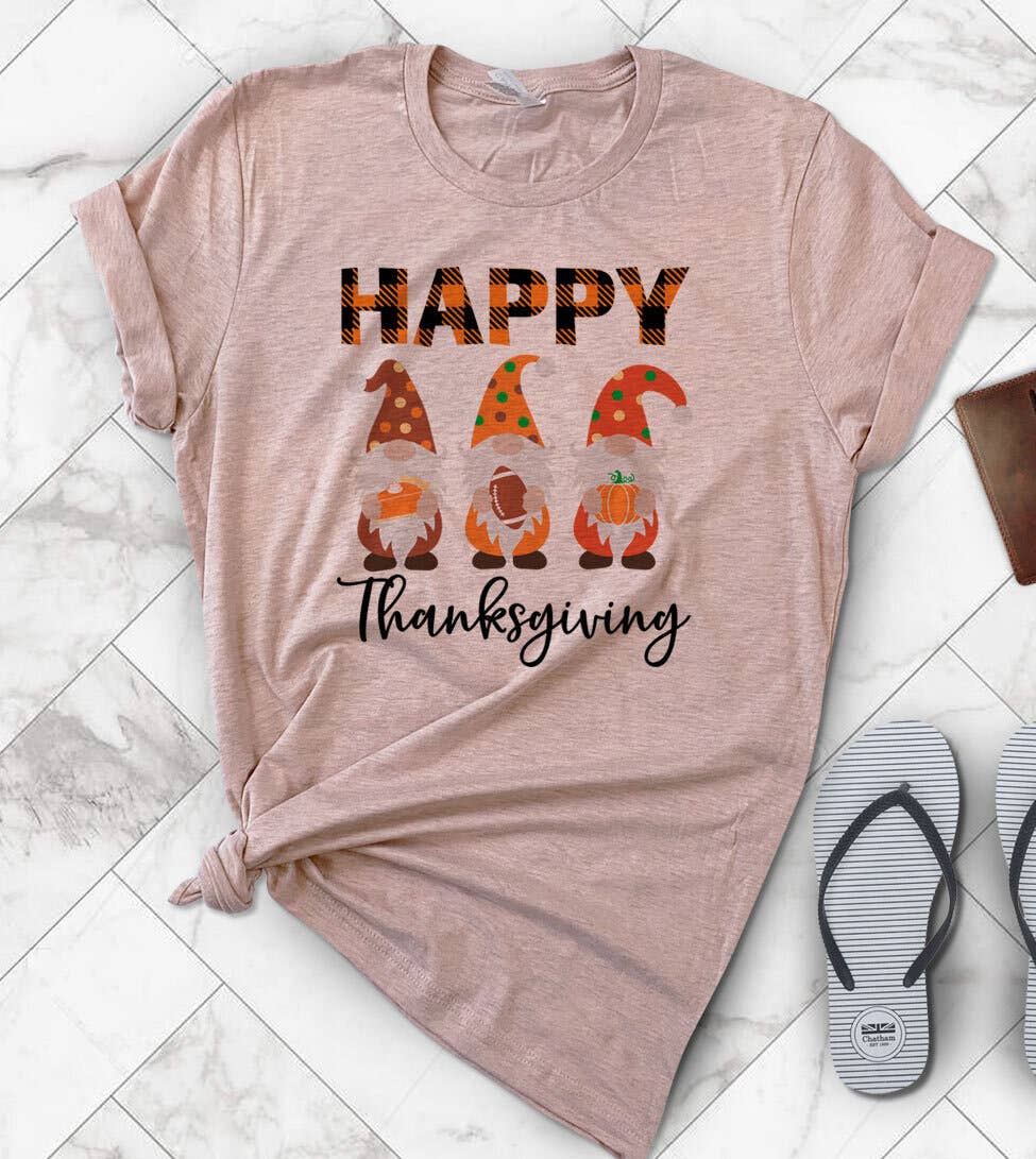 Happy Gnome Thanksgiving - Fall Thanksgiving T-Shirt