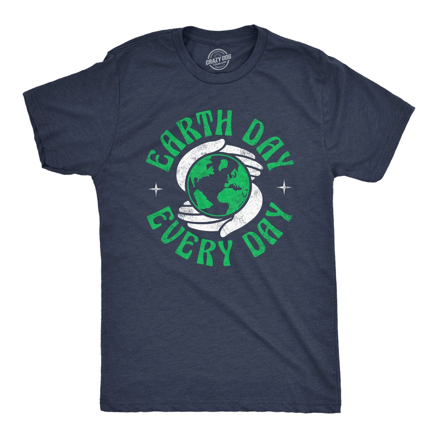 Earth Day Every Day Men's Tshirt Earth Graphic Tee Western T