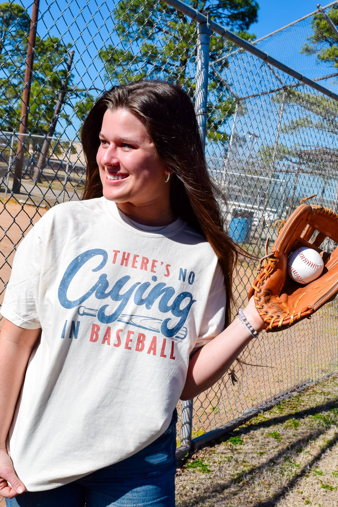There's No Crying in Baseball Graphic Tee