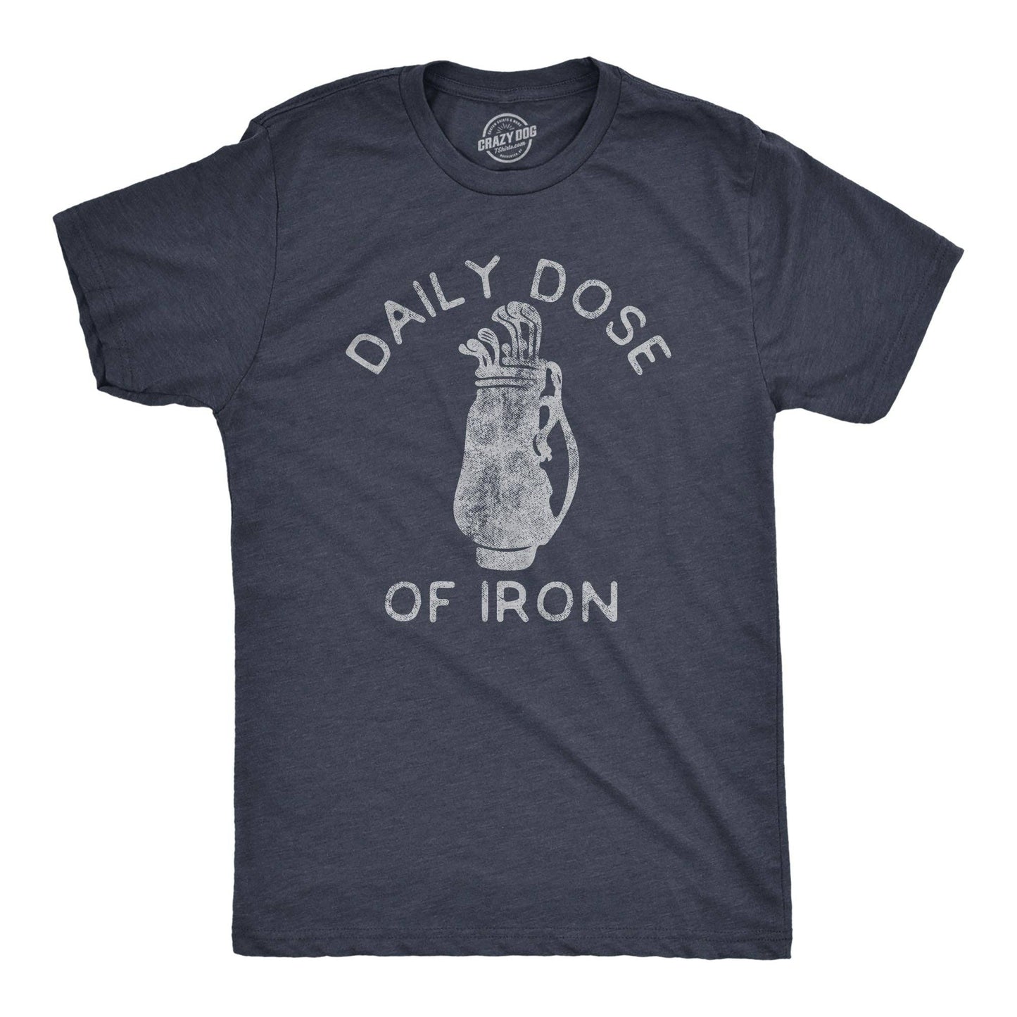 Daily Dose of Iron Men's Tshirt Golf Graphic Tee Western T