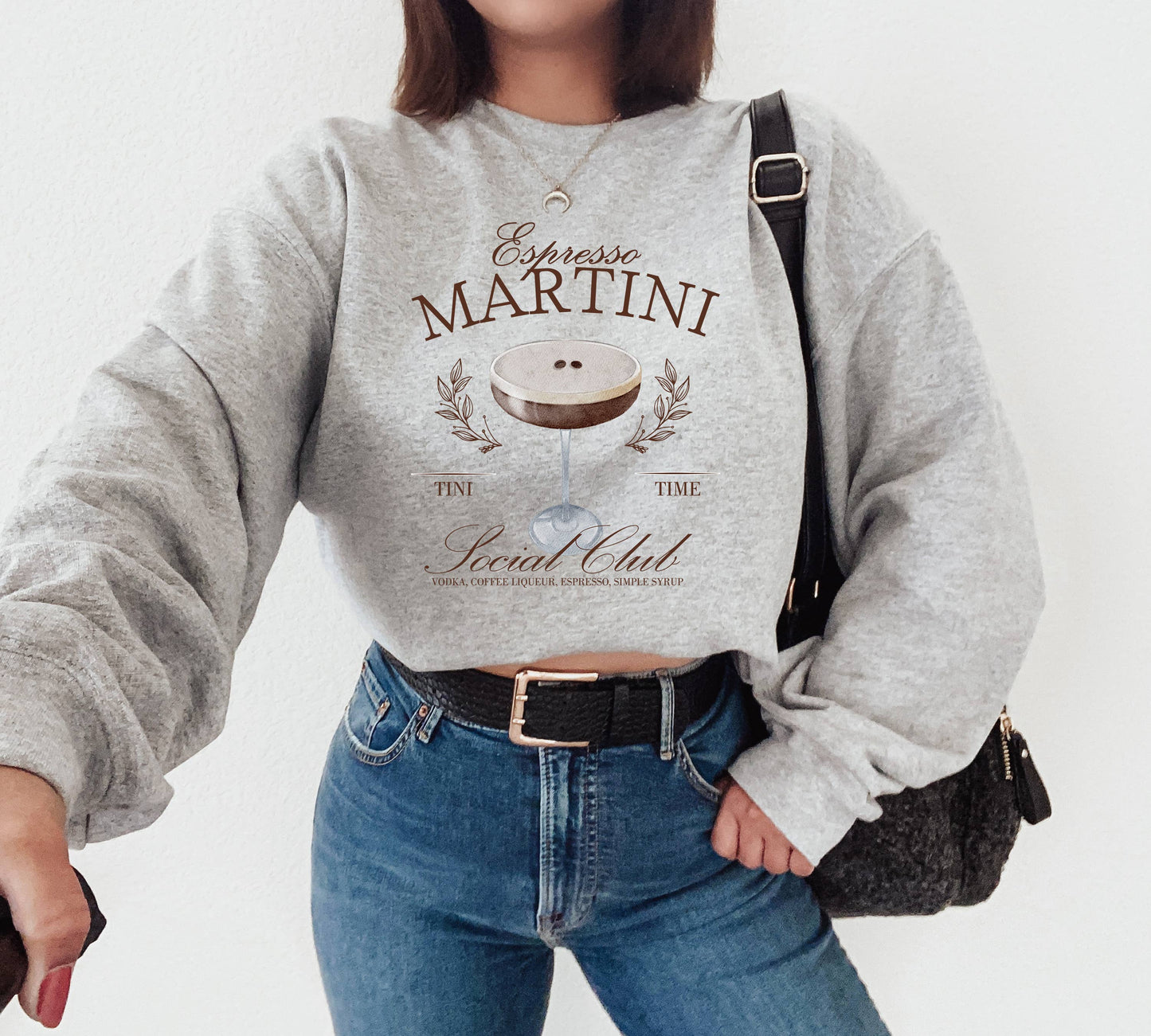 Espresso Martini Social Club, Tini Time Sweatshirt, Trendy
