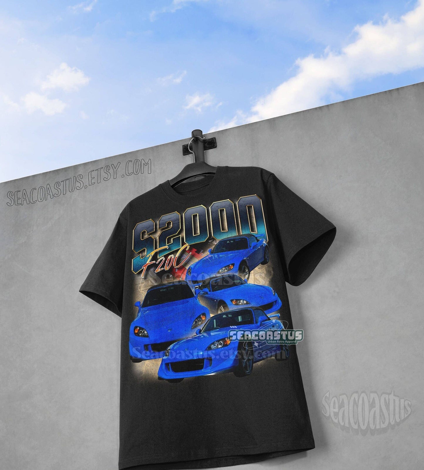 Retro Honda S2000 Vintage Vtech Initial D Graphic T-Shirt