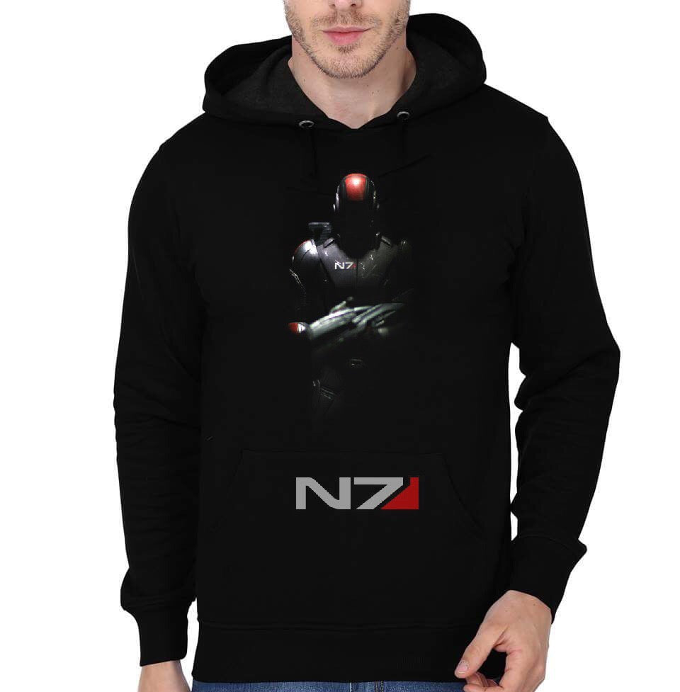 N7 Black Hoodie