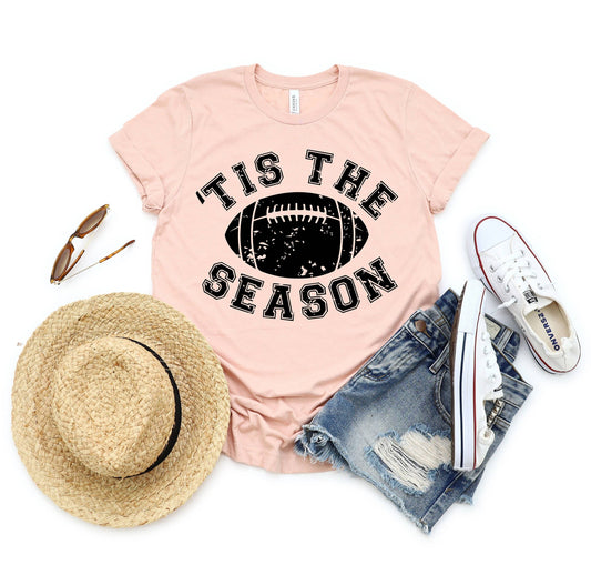 Tis the Season Grunge Football Shirt – Game Day Tee