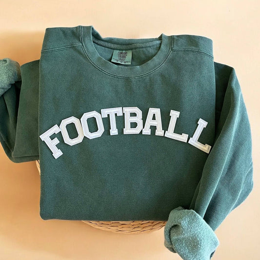 Comfort Colors® Football Sweatshirt, Football Season Apparel