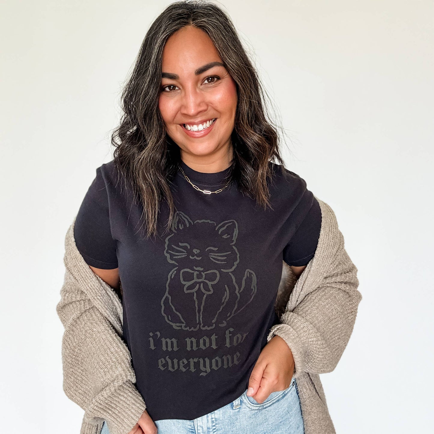 Not For Everyone Shirt, Funny Cat Graphic Tee Shirt